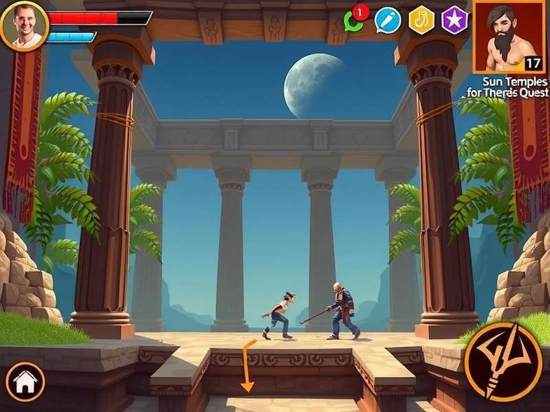 Sun Temple Odyssey Quest Gameplay Screenshot